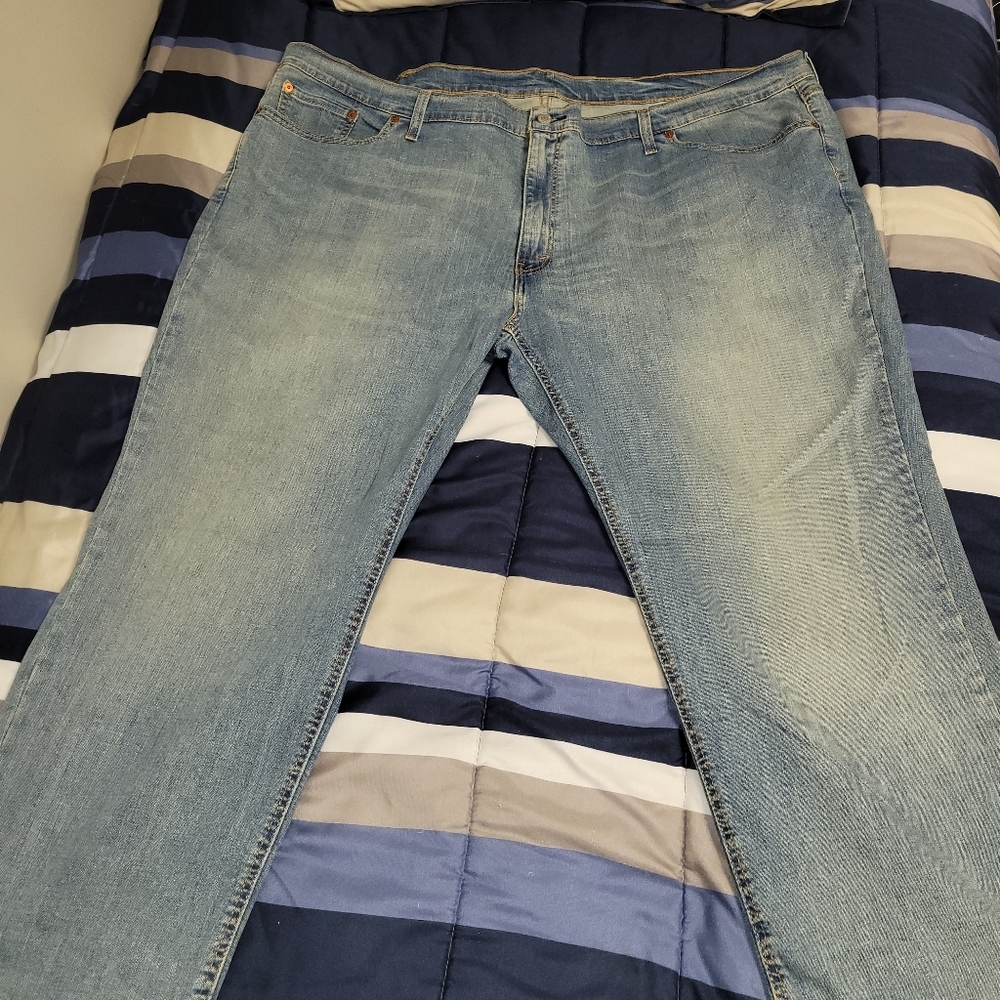 Levi's 541 Denim Jeans- Men's Big & Tall Size 52x30 irregular
